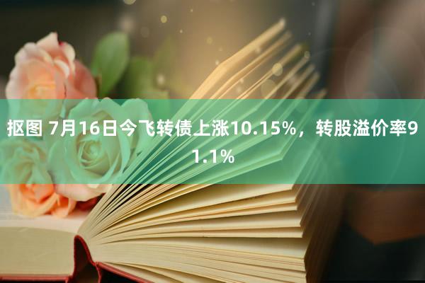 抠图 7月16日今飞转债上涨10.15%，转股溢价率91.1%